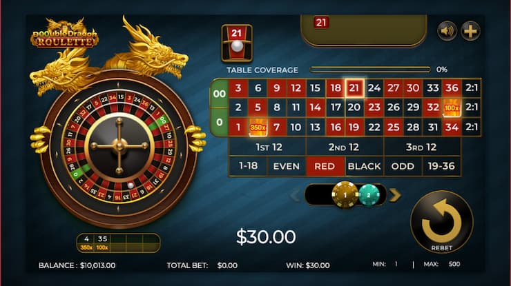 Double Dragon Roulette at USA gambling sites 