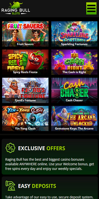 raging bull fish casino