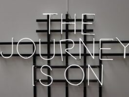 The Journey Is On Sign