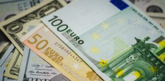 Euros and various notes